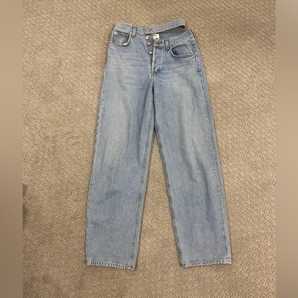 AGOLDE split hem jean